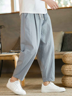 Plus Size Drawstring Pants with Pockets - Damned Threads