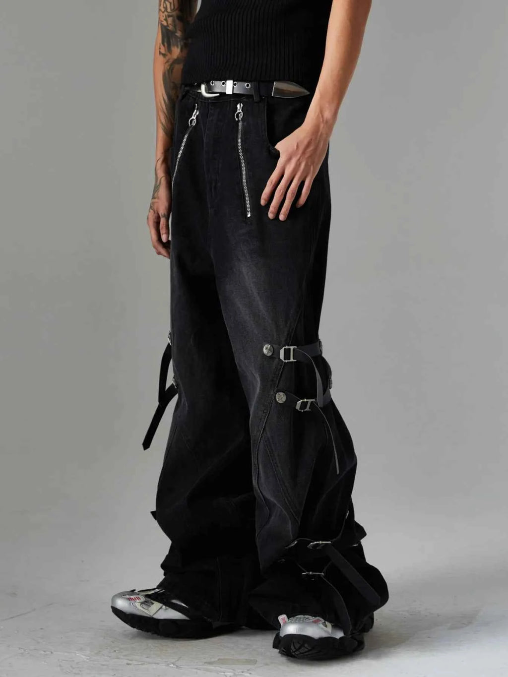Men's Washed Jeans with Pockets