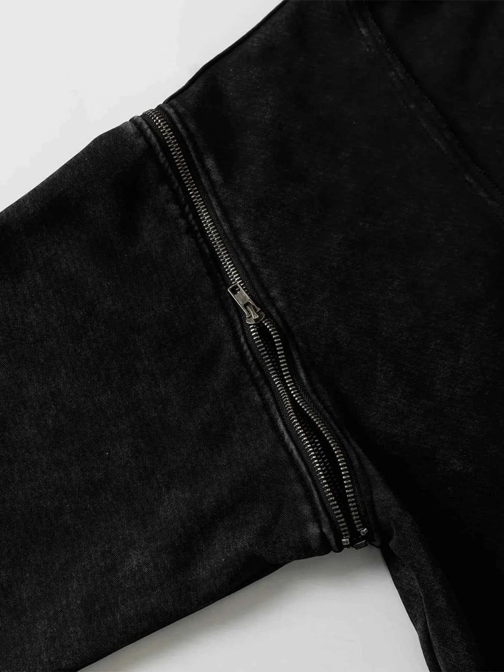 Men's Studded Zip Up Oversized Hoodie