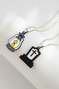 Two-Piece Halloween Theme Necklace Set - Damned Threads