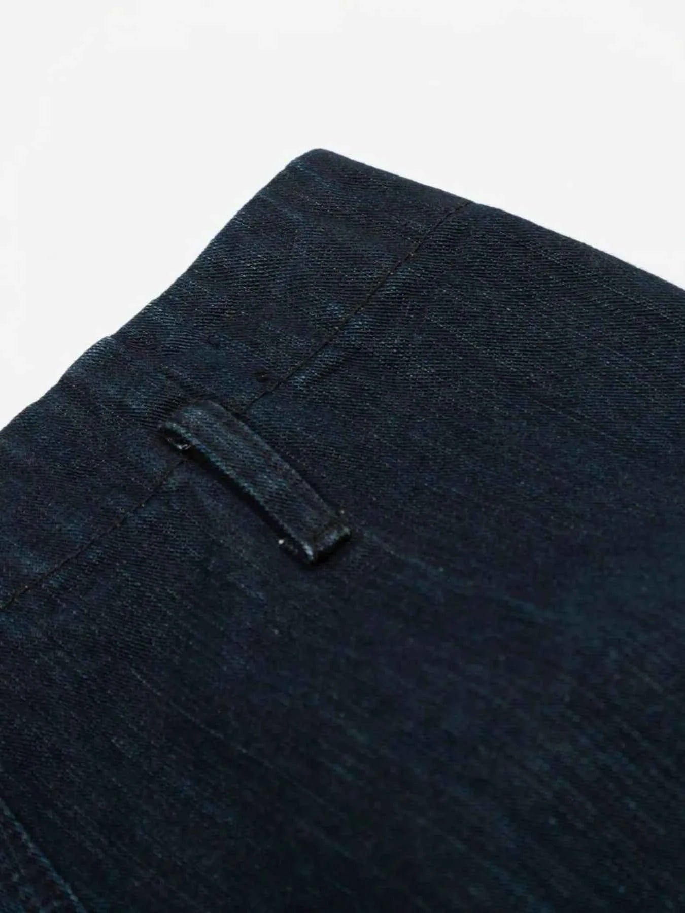 Men's Washed Button Fly Curved Jeans