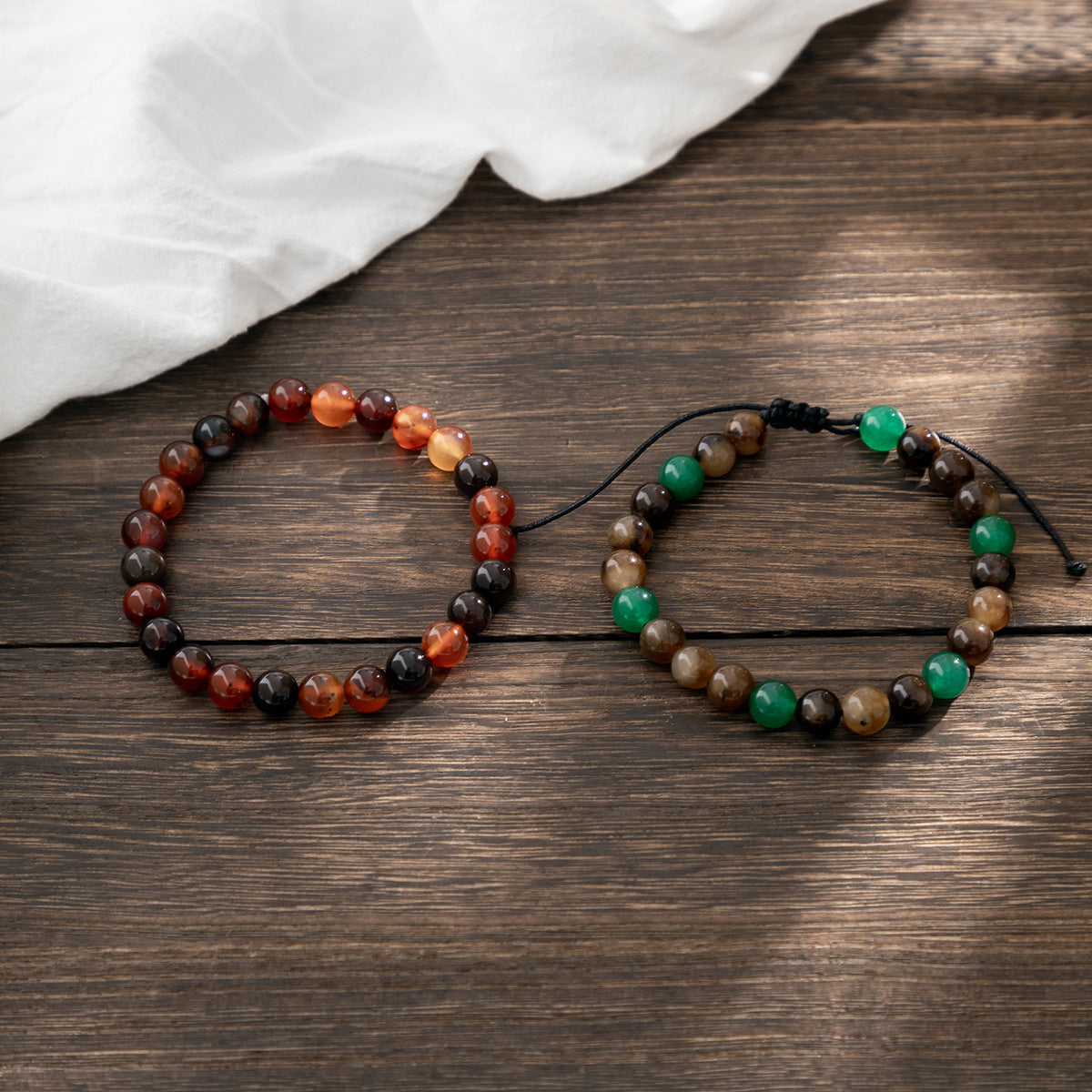 Double Layer Beaded Bracelet - Damned Threads