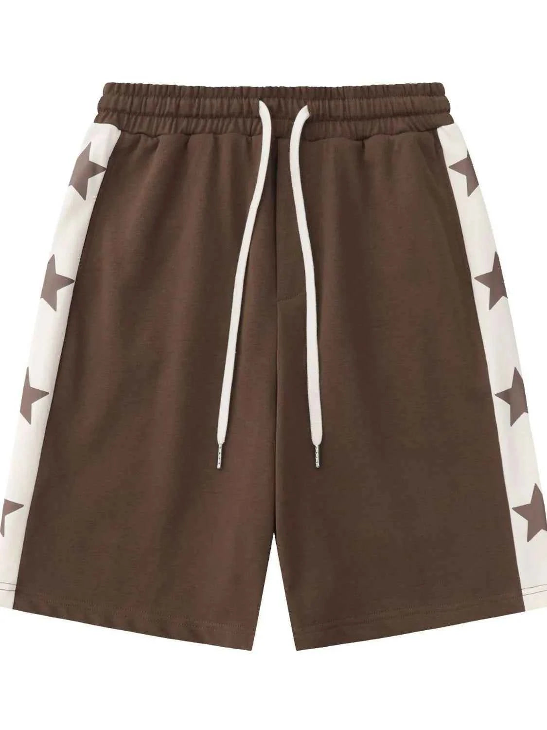Men's Drawstring Shorts with Star Side Stripes