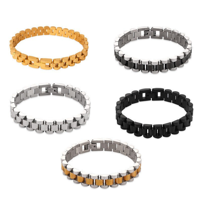 18K Gold-Plated Luxury Thick Chain Bracelet - Damned Threads