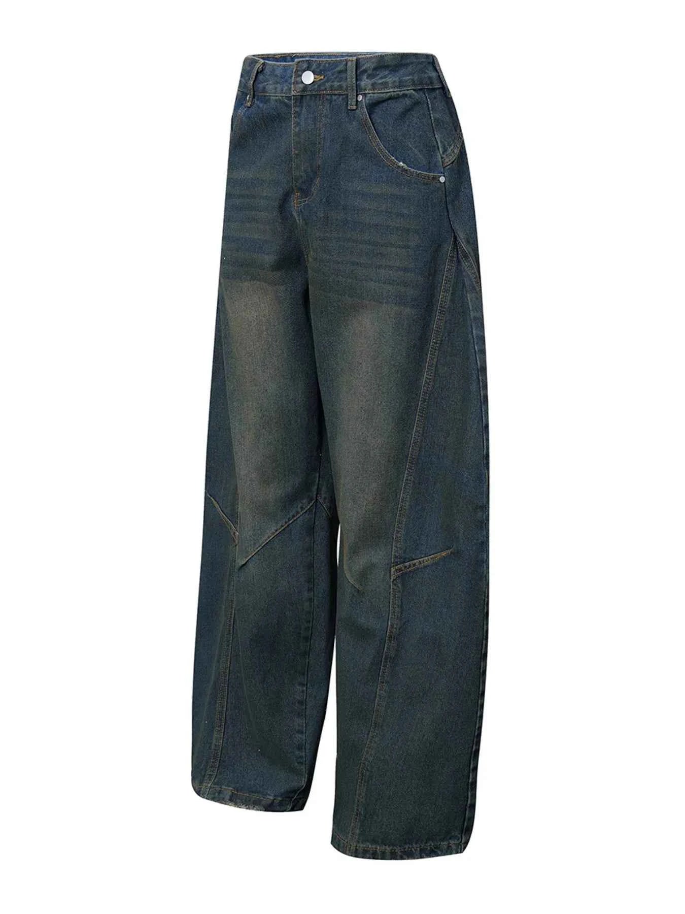 Men's Wide Leg Balloon Denim Jeans