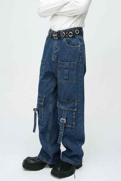 Mid Rise Men's Cargo Jeans - Damned Threads