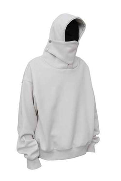 Men's Long Sleeve Hoodie with Mask - Damned Threads
