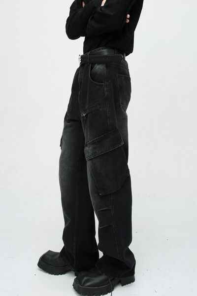 Baggy Jeans with Cargo Pockets - Damned Threads