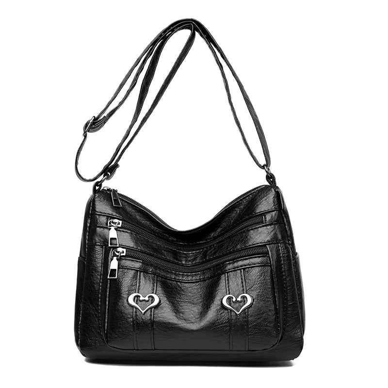 PU Leather Multi-Pockets Crossbody Bag - Damned Threads
