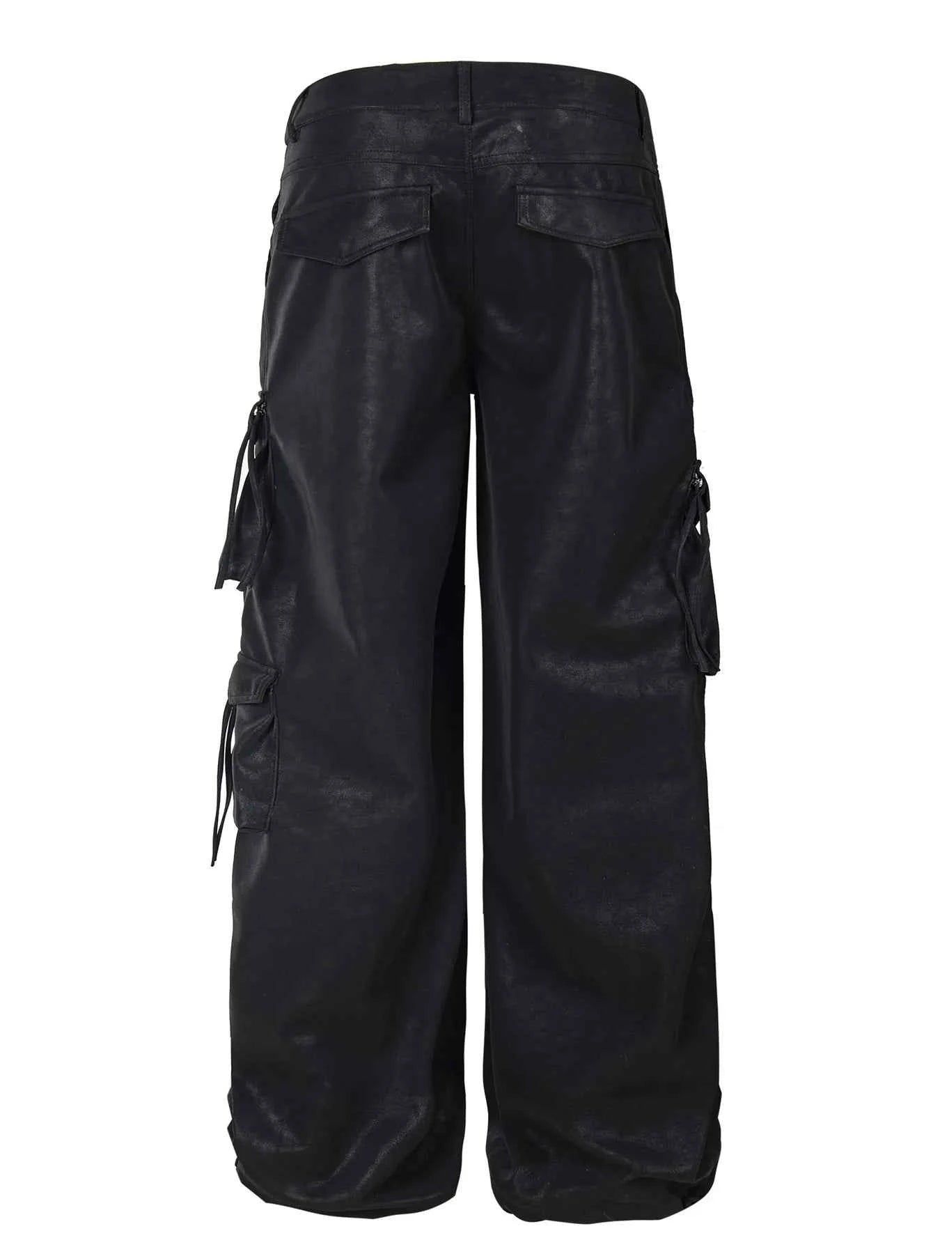 Men's Wide Leg Cargo Pants with Multiple Pockets