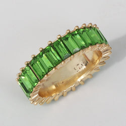 18K Gold Colorful Gem-Stacked Ring - Damned Threads
