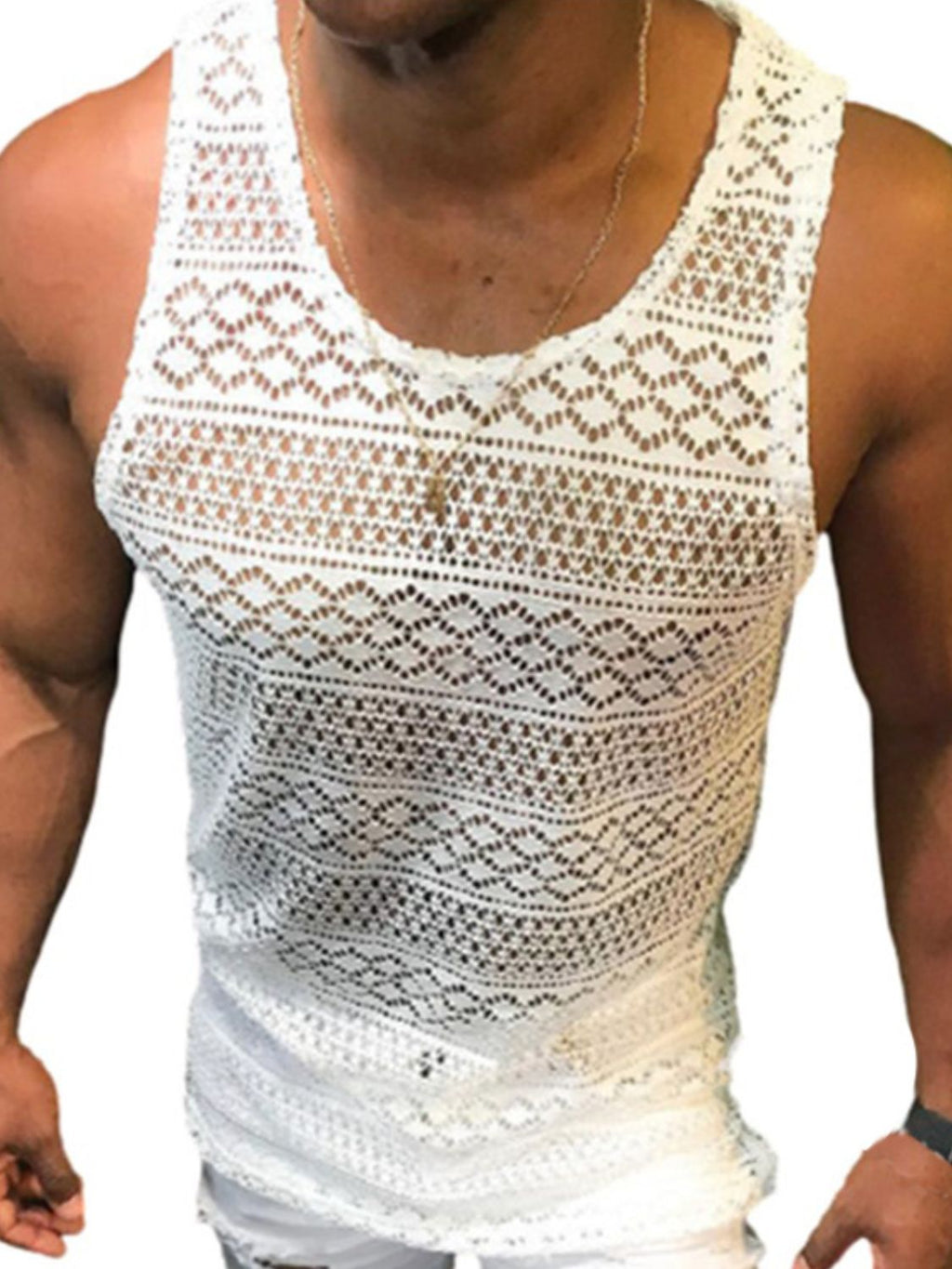 Men's Full Size Round Neck Tank Plus Size - Damned Threads