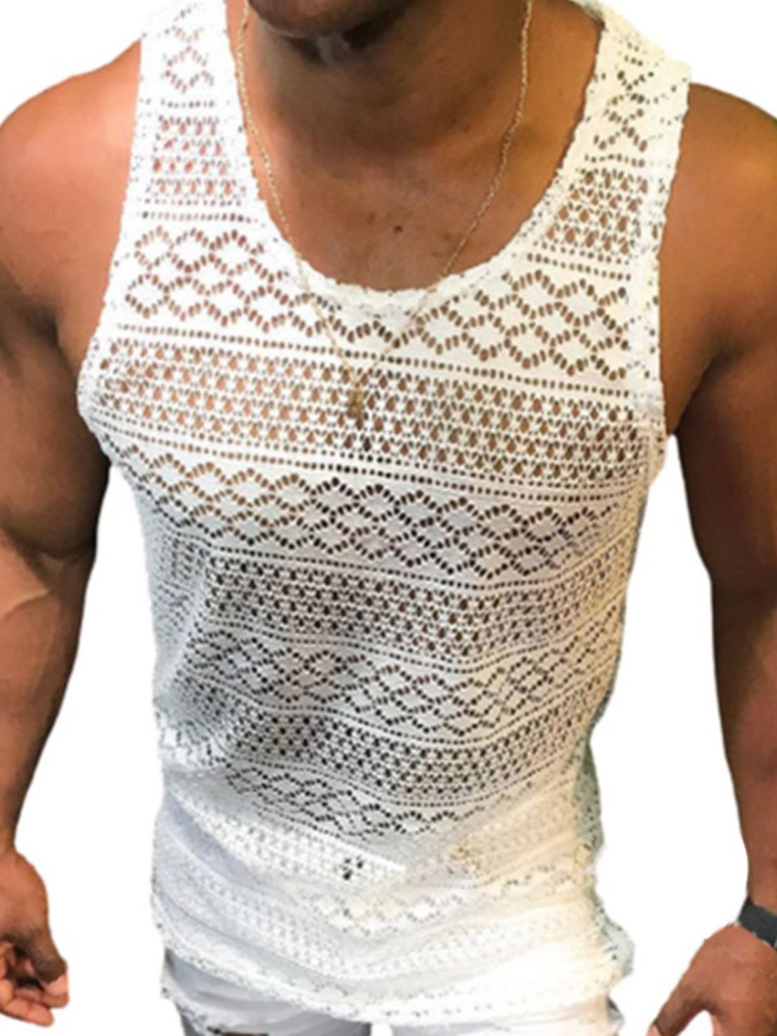 Men's Full Size Round Neck Tank Plus Size - Damned Threads