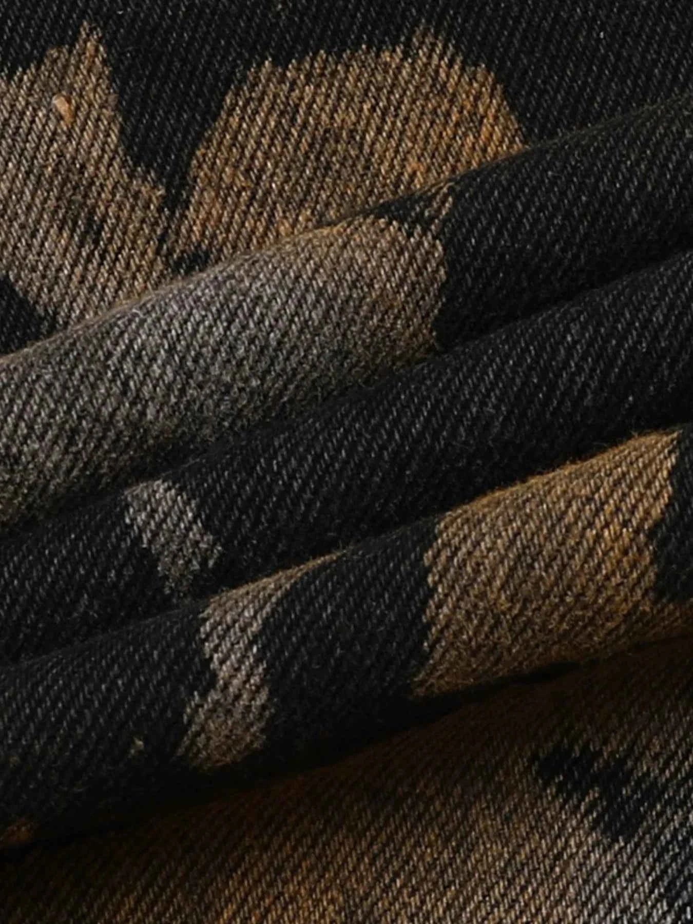 Men's Plus Size Wide Leg Camouflage Cargo Pants