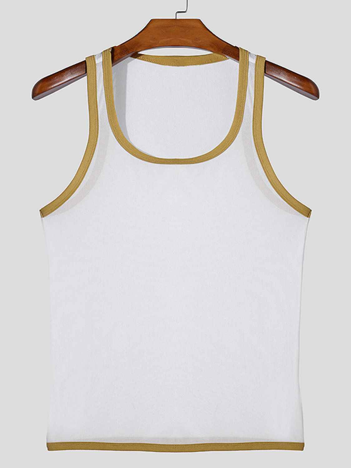 Men's Contrast Trim Sheer Tank - Damned Threads