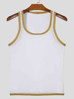 Men's Contrast Trim Sheer Tank - Damned Threads