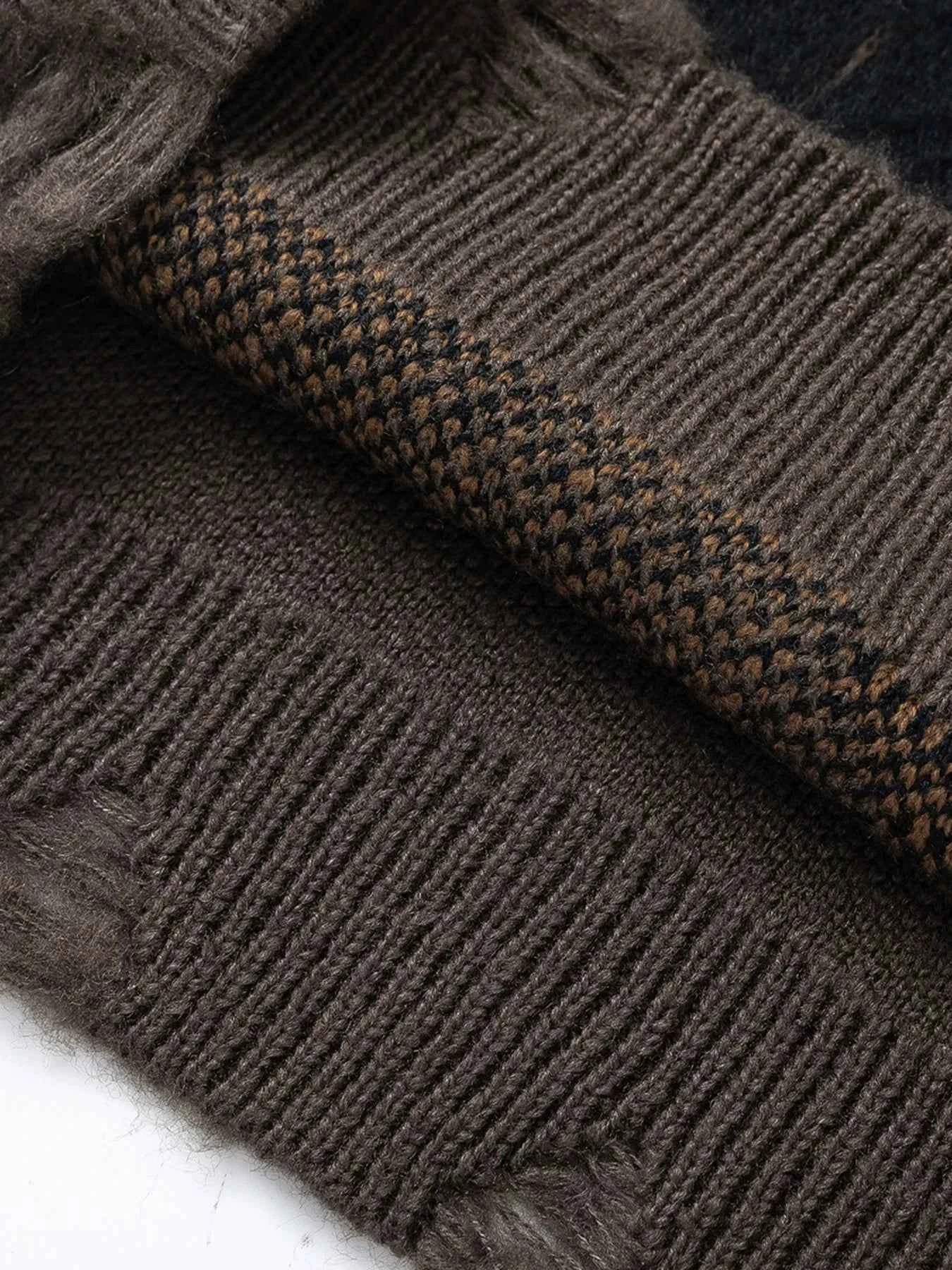 Men's Relaxed Fit Ribbed Hem Sweater