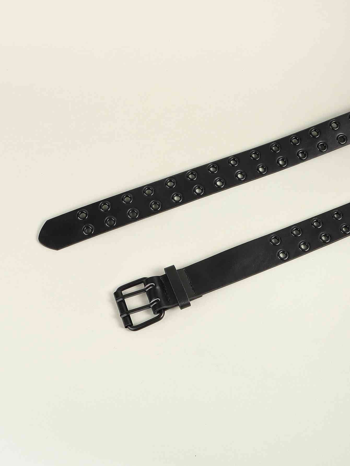Grommet PU Leather Belt - Damned Threads