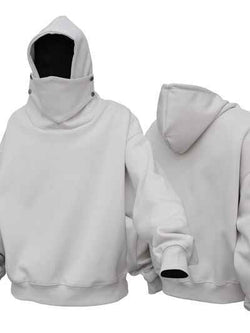 Men's Long Sleeve Hoodie with Mask - Damned Threads