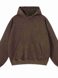 Men's Washed Oversized Long Sleeve Hoodie