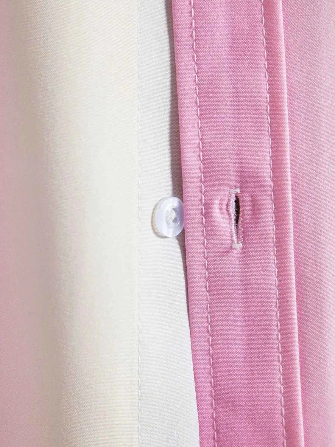 Men's Plus Size Gradient Short Sleeve Button-Down Shirt