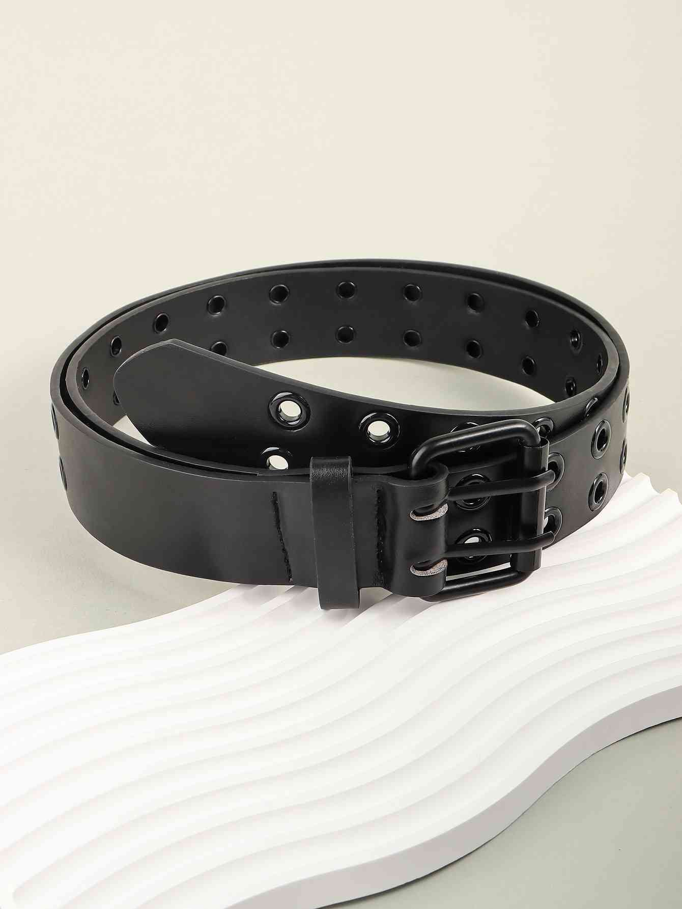 Grommet PU Leather Belt - Damned Threads