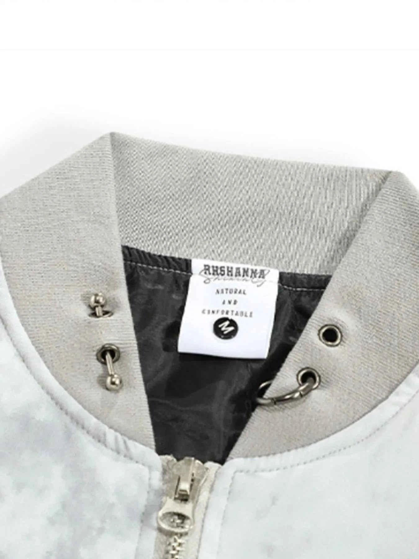 Men's Tie-Dye Zip-Up Bomber Jacket