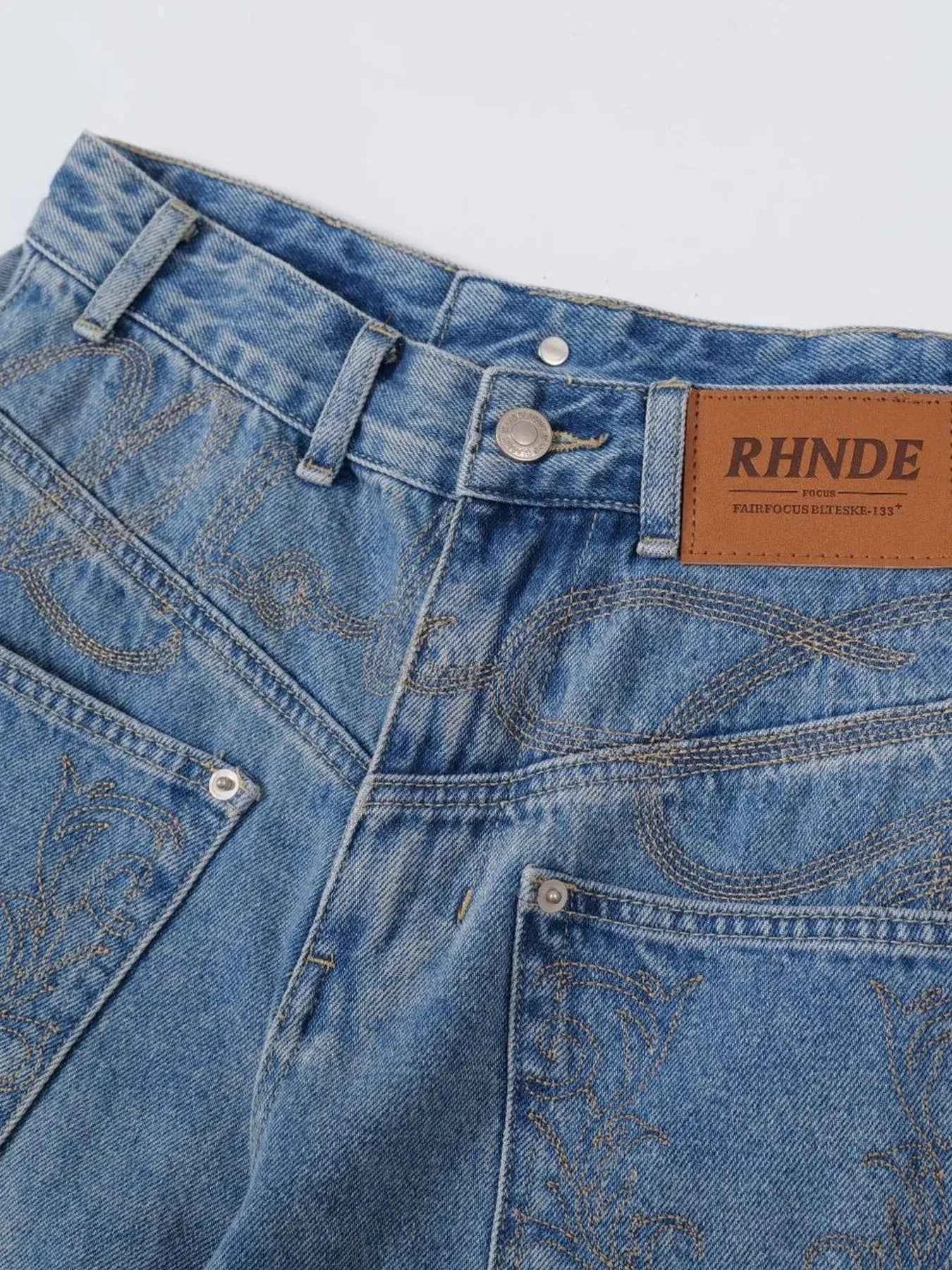 Basic style Oversized Wide leg Jeans