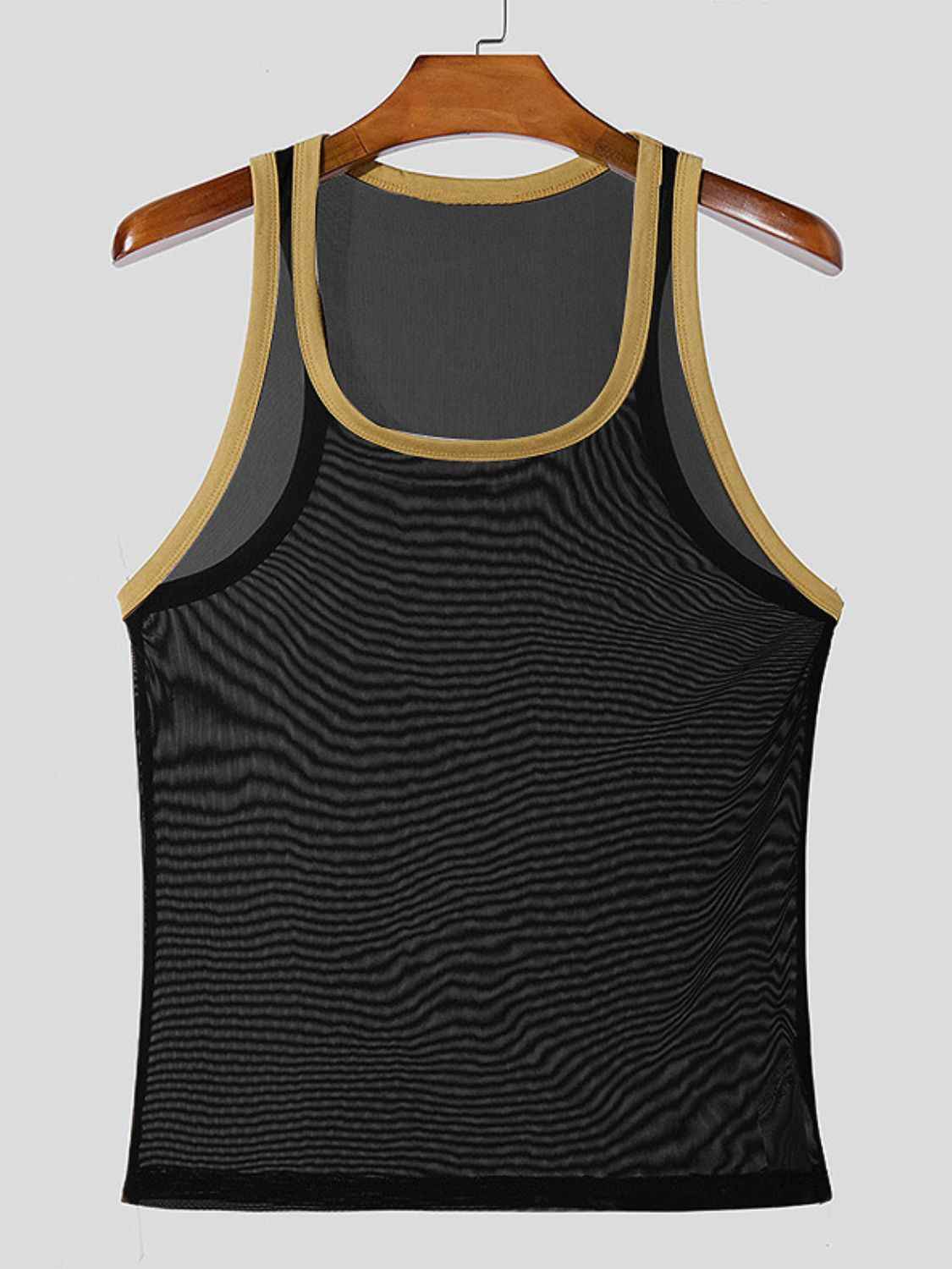 Men's Contrast Trim Sheer Tank - Damned Threads