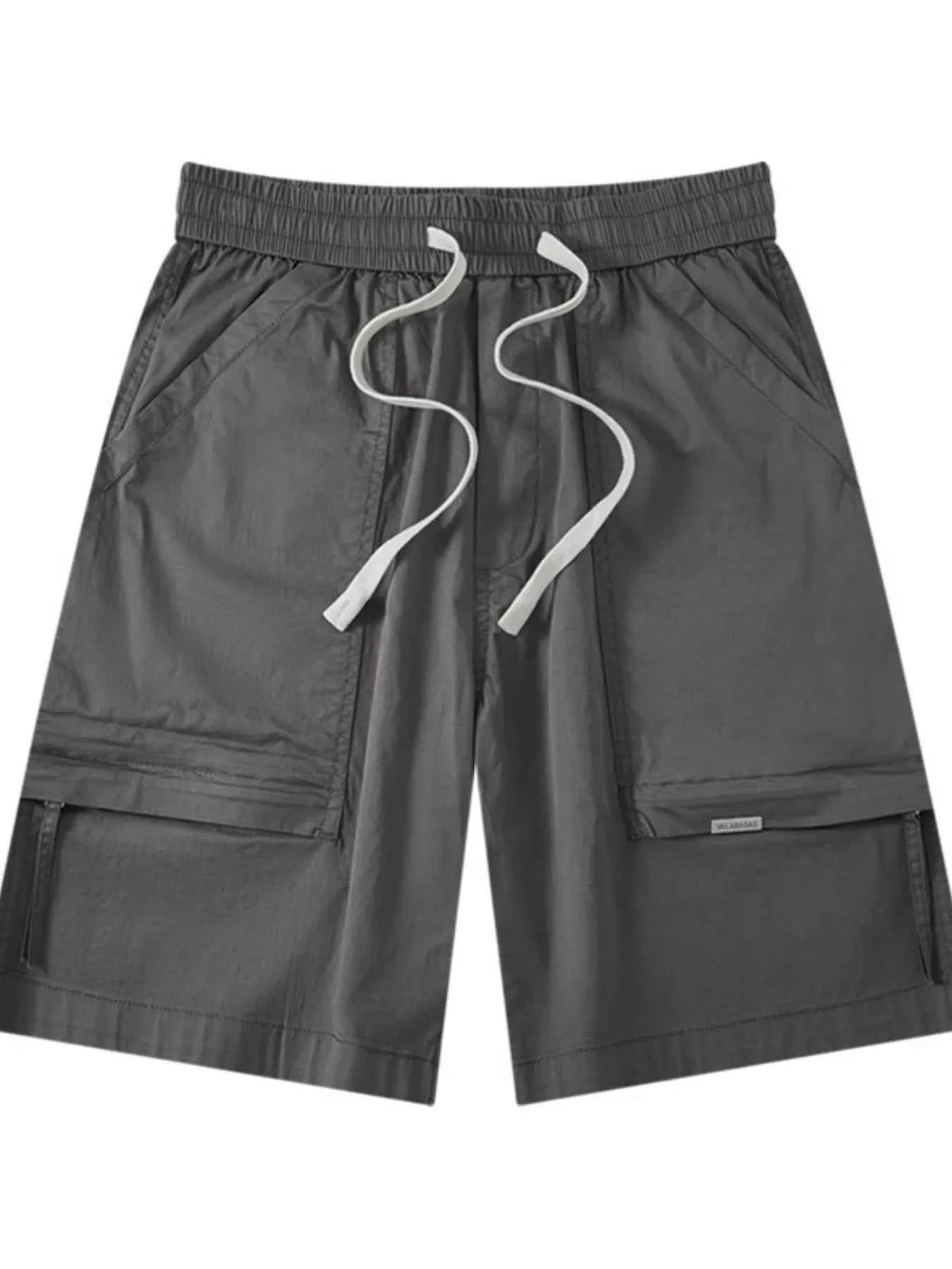 Men's Plus Size Casual Cargo Drawstring Shorts