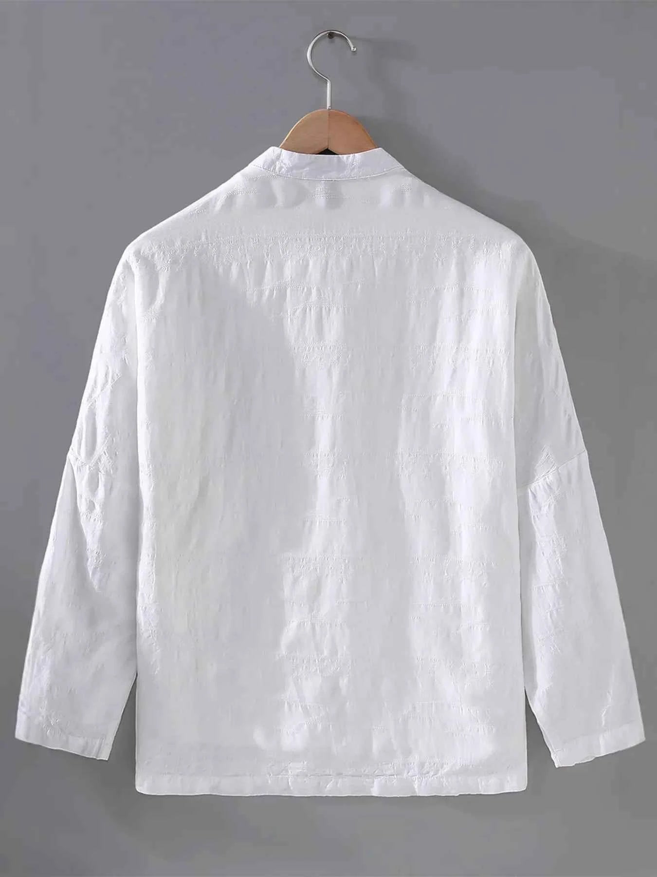 Men's Plus Size Button Up Long Sleeve Shirt