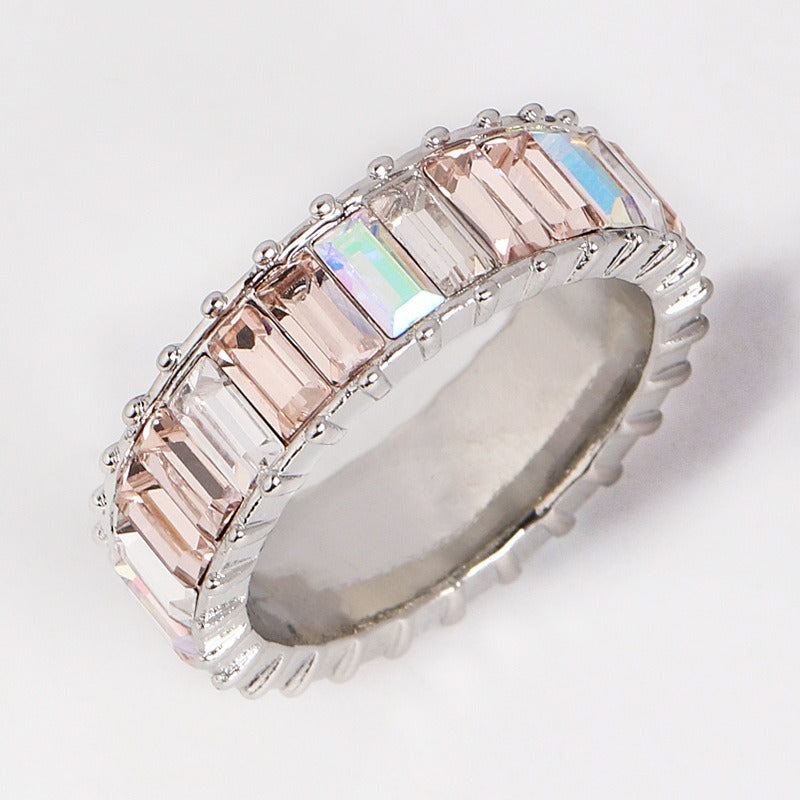 18K Gold Colorful Gem-Stacked Ring - Damned Threads