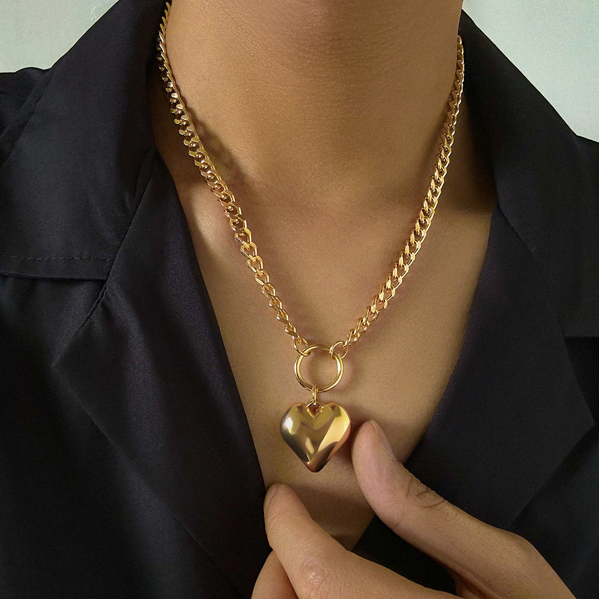 Got A Big Heart Necklace - Damned Threads