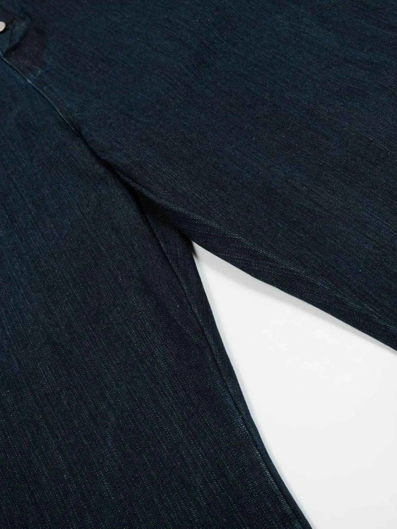 Men's Washed Button Fly Curved Jeans