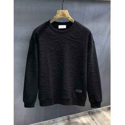 Men's  Plus Size Textured Round Neck Long Sleeve Sweatshirt - Damned Threads