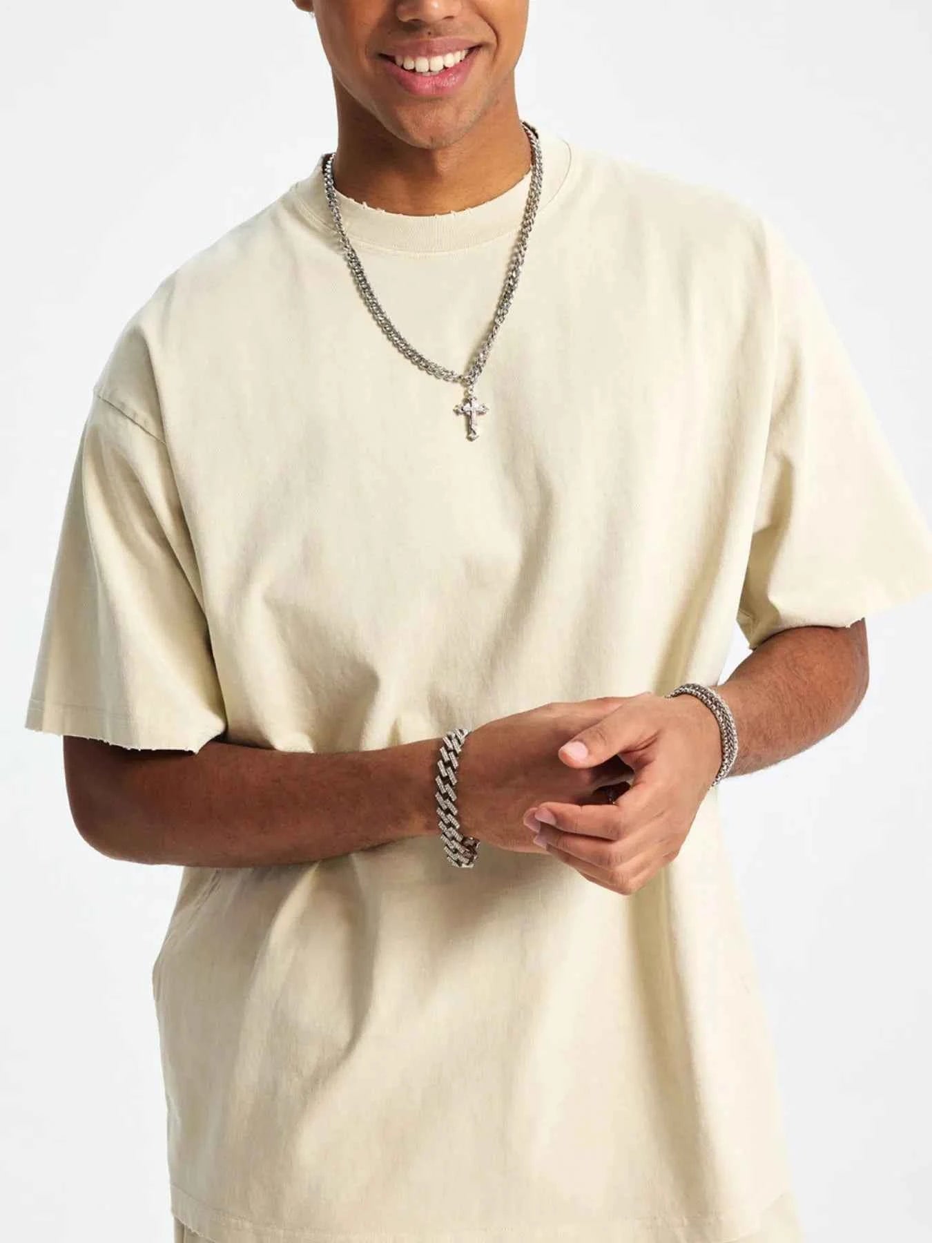 Men's Casual Oversized Cotton T-Shirt