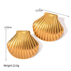 18K Gold-Plated Starfish/Shell/Conch/Bee-Shaped Earrings - Damned Threads