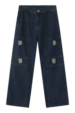 Men's Distressed Jeans with Pockets - Damned Threads
