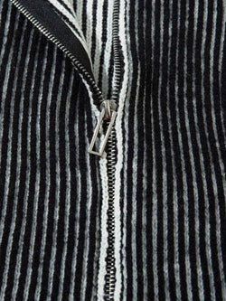 Men's Ribbed Zip-Up Cardigan