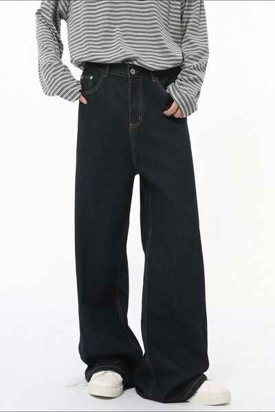 Wide Leg Jeans with Pockets - Damned Threads