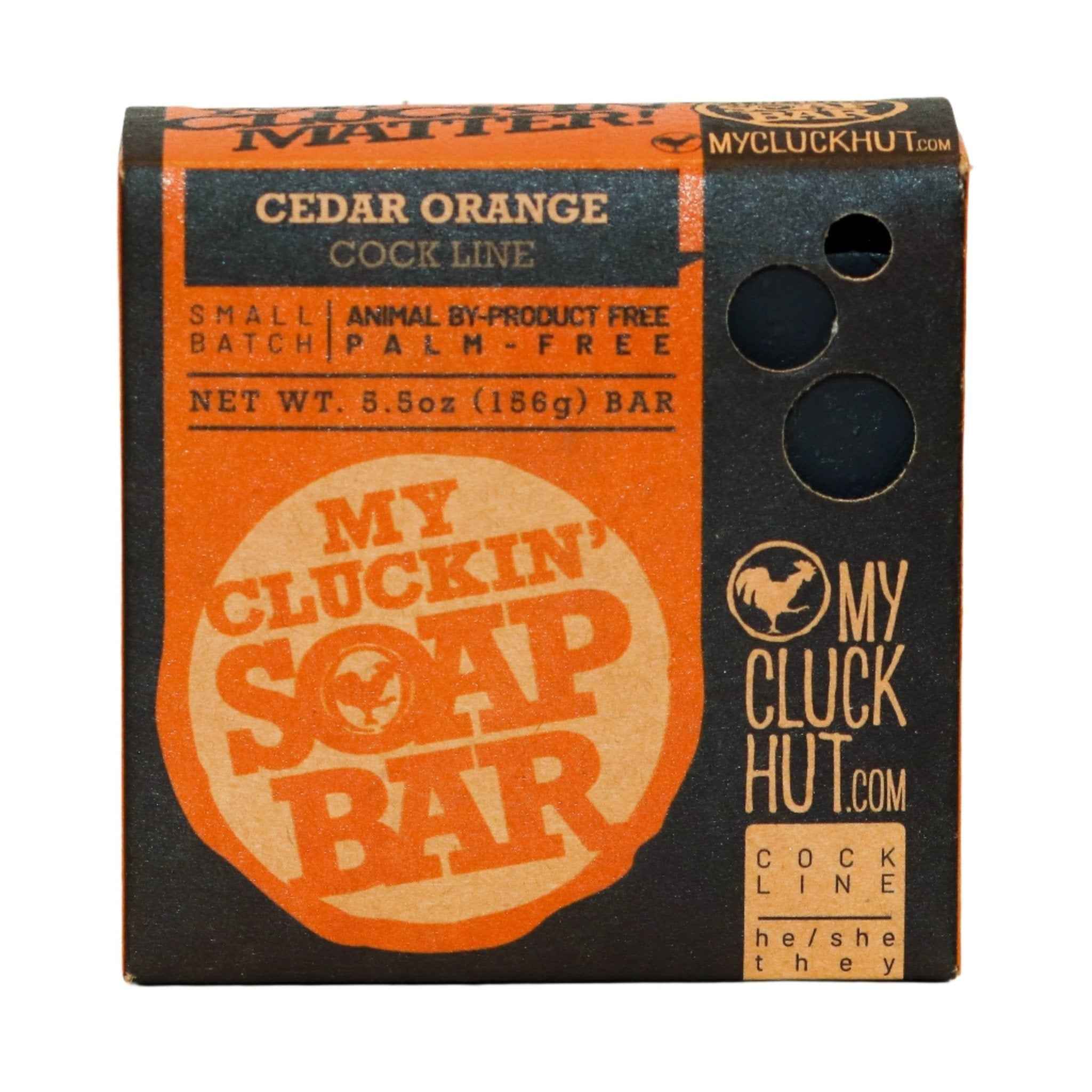 Cedar Orange | My Cluckin' Soap Bar - Damned Threads