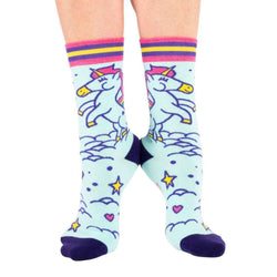 Cute Unicorn Crew Socks - Damned Threads