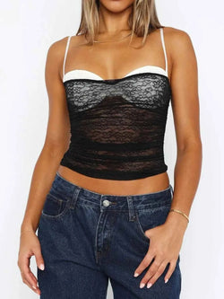 Lace Sweetheart Strapless Cami - Damned Threads