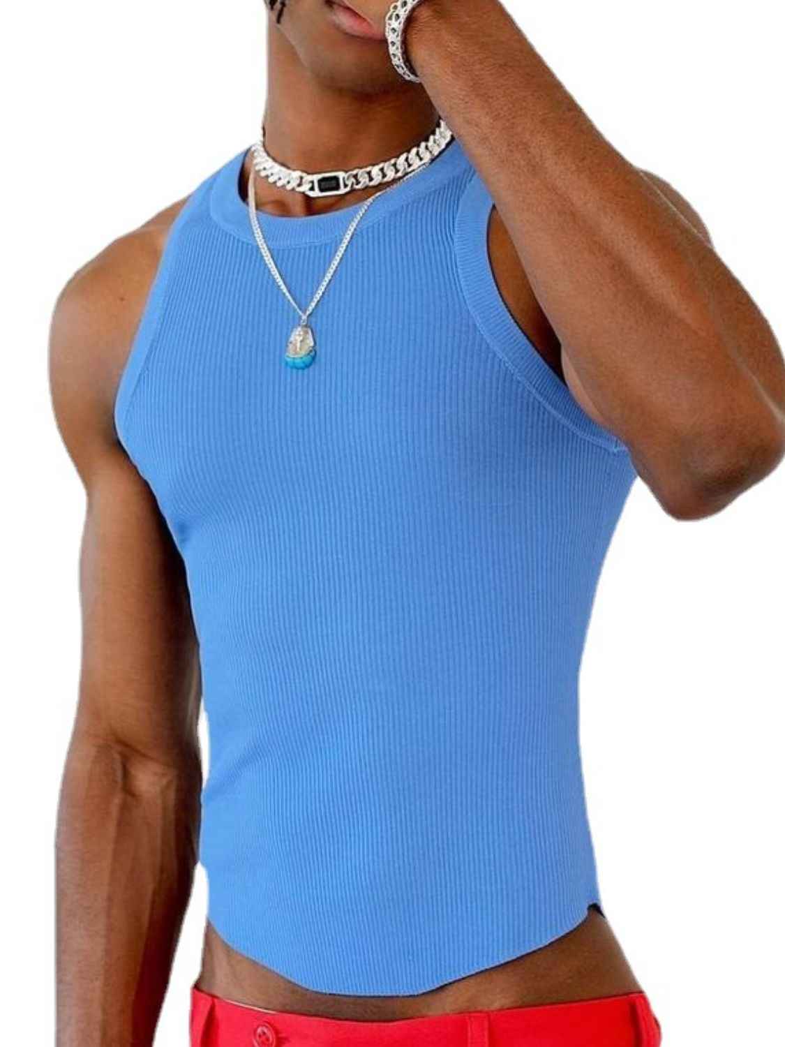 Men's Full Size Round Neck Tank Plus Size - Damned Threads