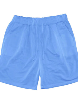 Men's Full Size Round Neck Short Sleeve Top and Shorts Set Plus Size