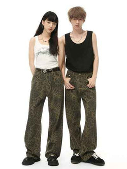 Leopard Jeans with Pockets - Damned Threads