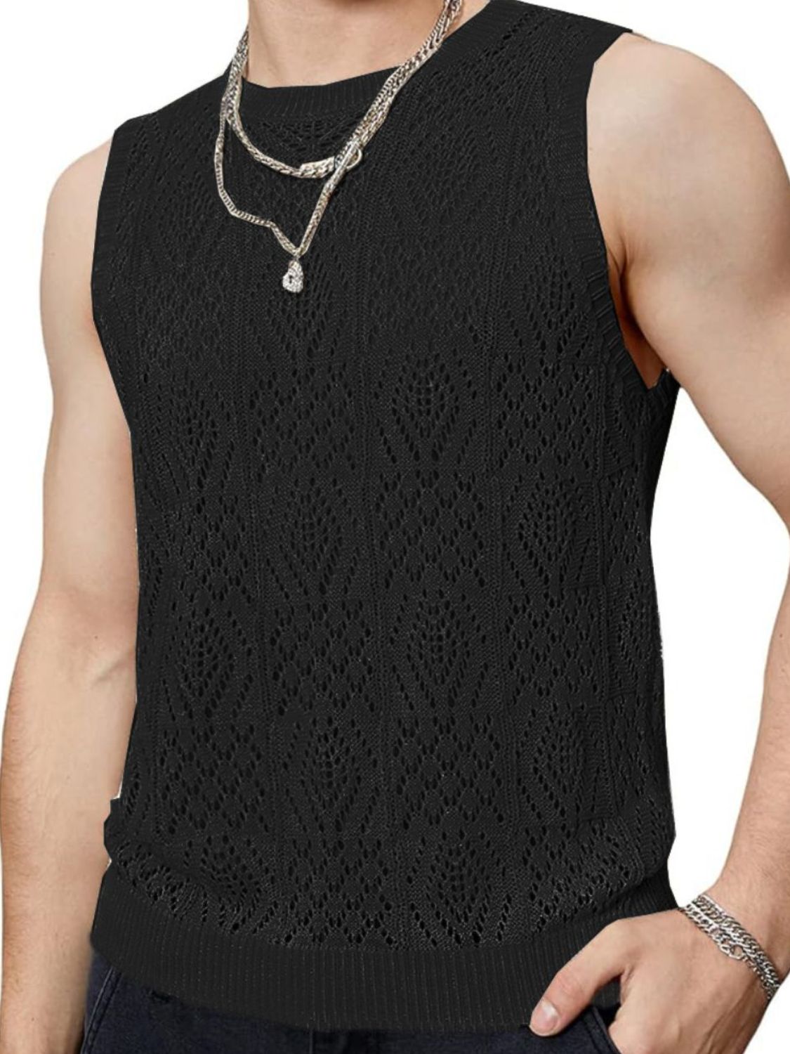 Men's Round Neck Tank - Damned Threads