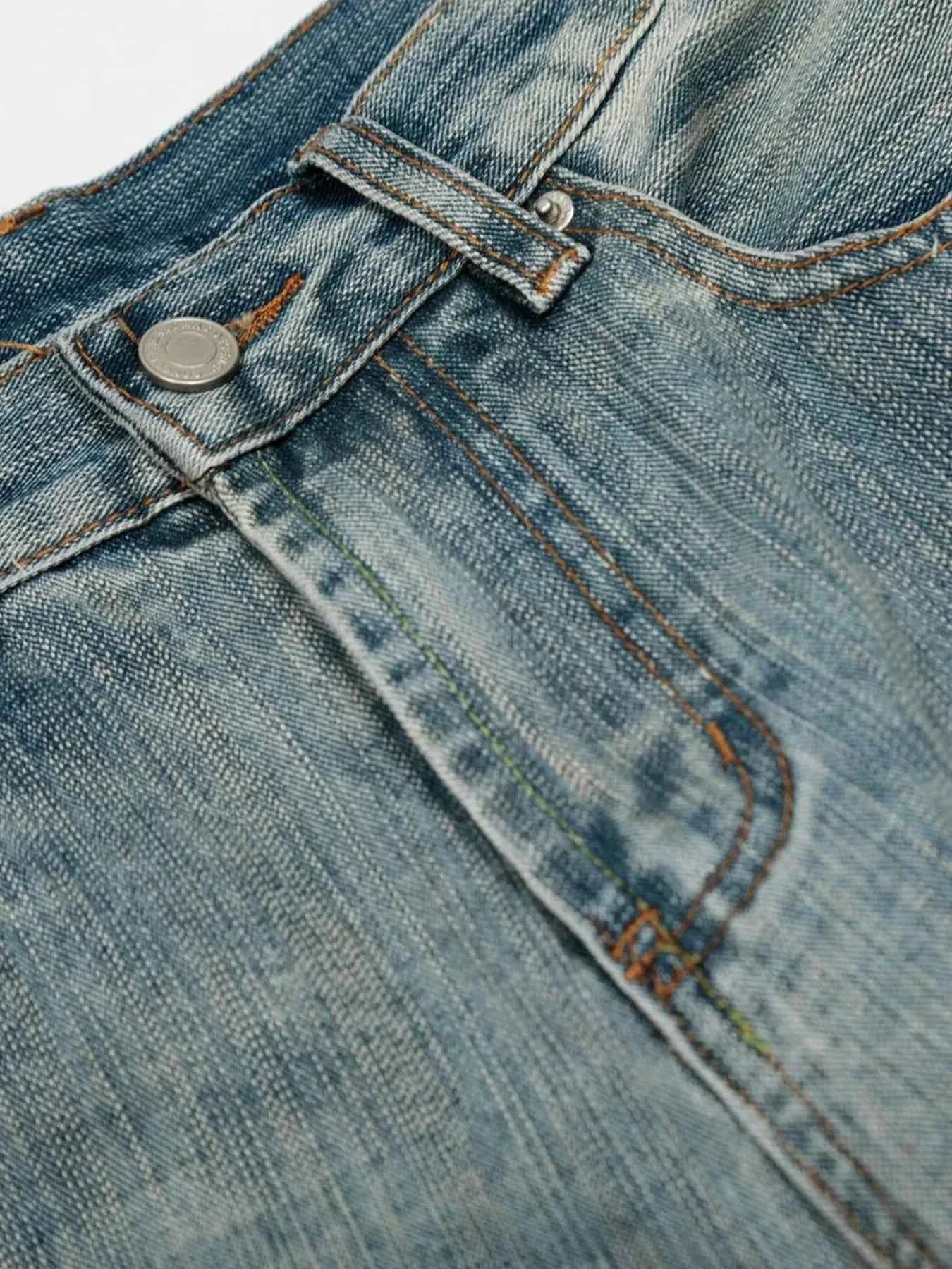 Men's Wide-Leg Denim Shorts