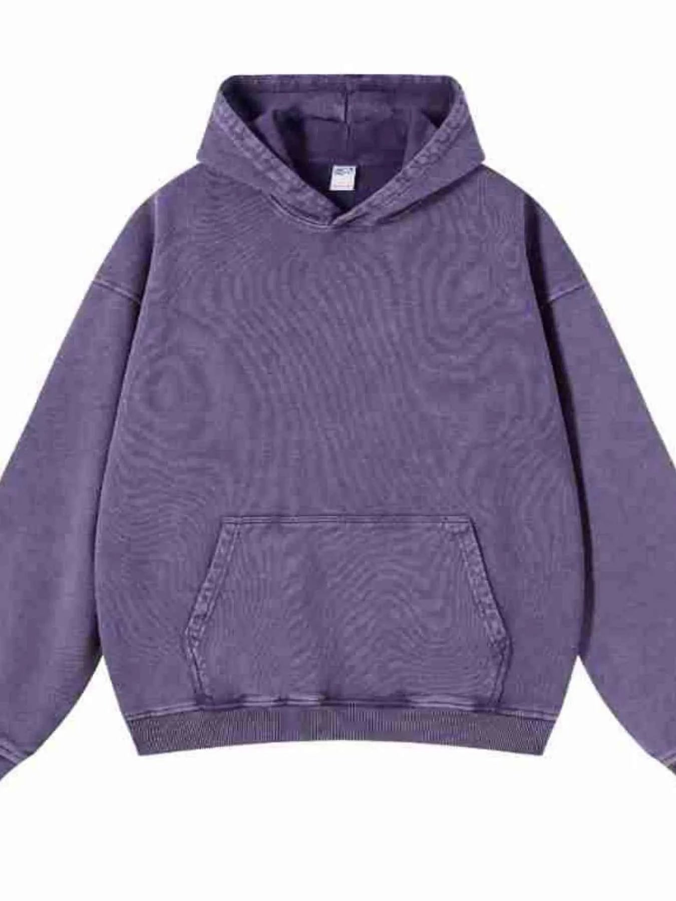 Men's Washed Oversized Long Sleeve Hoodie