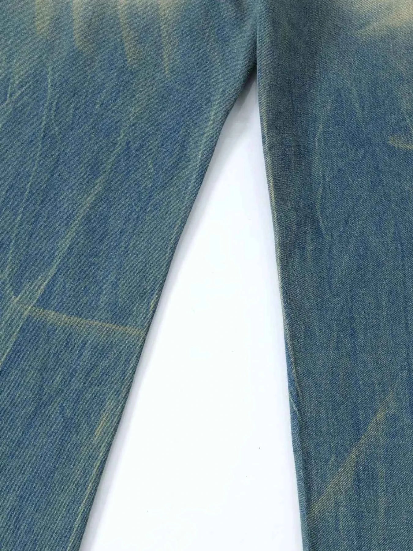 Men's Distressed Wide Leg Jeans